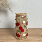Glasbecher_Früchte_Kirschen_Blumen_ohne_Strohhalm