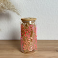 Glasbecher_Smiley_Holo_hot_pink_ohne_Strohhalm