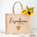 Tasche_Jute_gross_erzieherin_mit_herz_personalisiert_gold