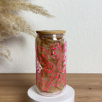 Glasbecher_Smiley_Holo_hot_pink_ohne_Strohhalm_Video