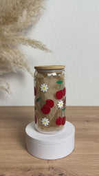 Glasbecher_Früchte_Kirschen_Blumen_ohne_Strohhalm_Video