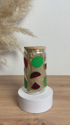 Glasbecher_Früchte_Wassermelone_ohne_Strohhalm_Video